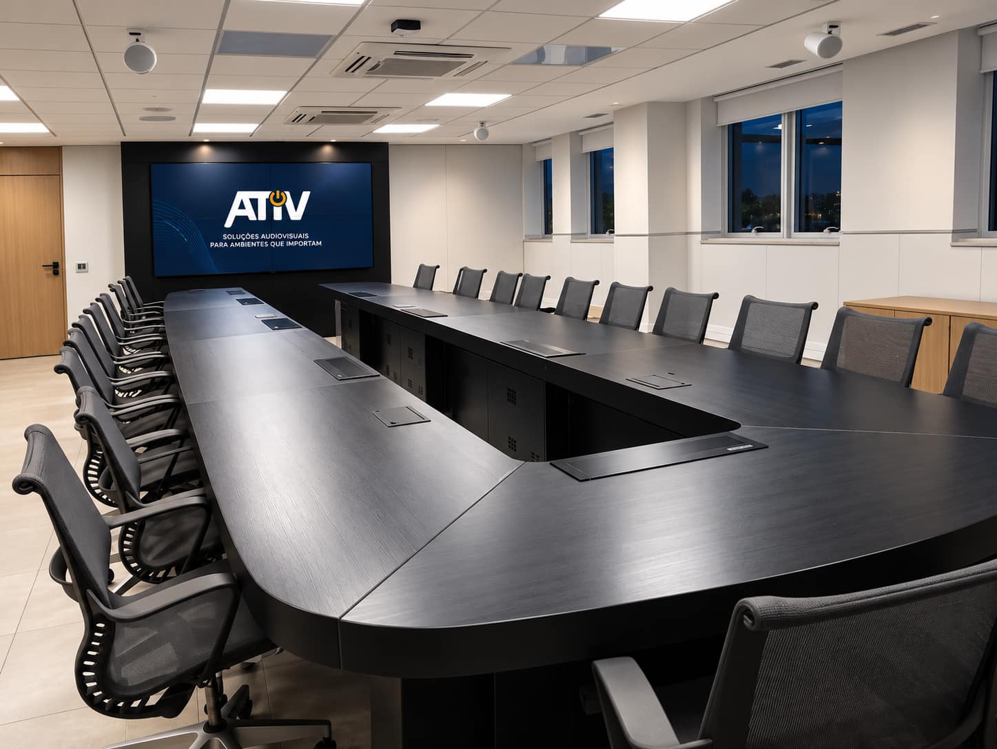 Sala de reuniões corporativa, segunda configuração